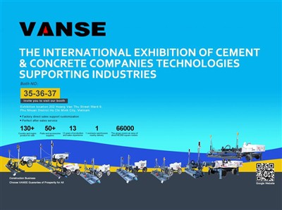 กลุ่ม VANSE เข้าร่วมในนิทรรศการเครื่องจักรก่อสร้างของเวียดนาม