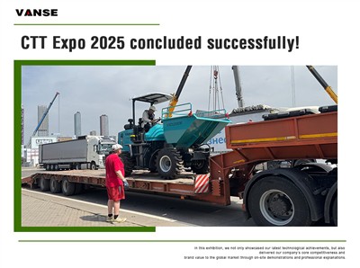 CTT Expo แสดงให้เห็นถึงความแข็งแรงของฮาร์ดคอร์ของเครื่องจักรก่อสร้าง Vanse