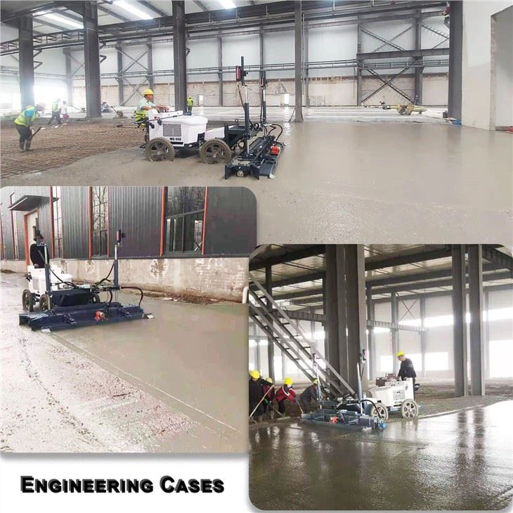 VANSE Laser Screed Machine Manufacturer 2.5M Four-wheeled Lightweight Ride-on Concreting Laser Flooring Level Screed For Sale